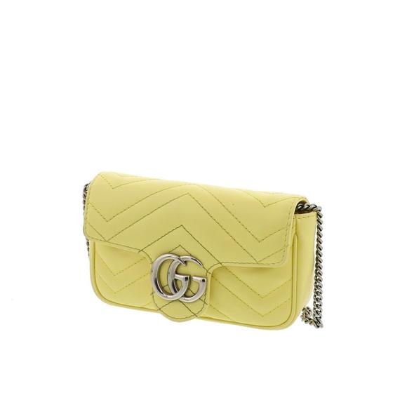 Gucci Bag Mini GG Chain Shoulder Super Marmont - Picture 1 of 7